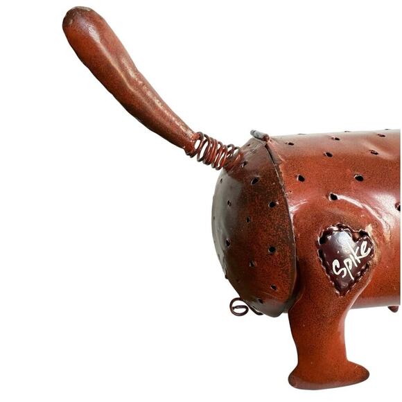 Blue Handworks Spike Metal Dog Candle Holder Home/Garden Decoration Dachshund - Picture 11 of 12